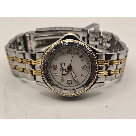 Wenger Swiss Military 79095 Date Dial 2 Tone Stainless Steel Ladies' Watch - Picture 7 of 10
